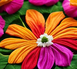 Flower Rangoli Images