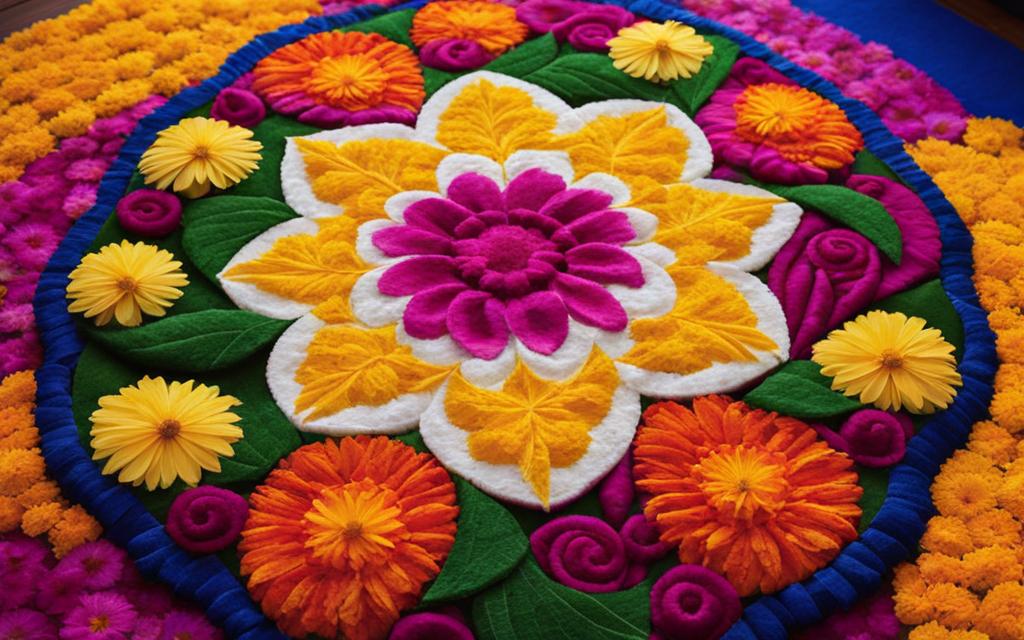 Simple Flower Rangoli Designs