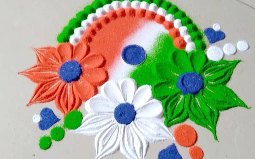 Independence Day rangoli designs