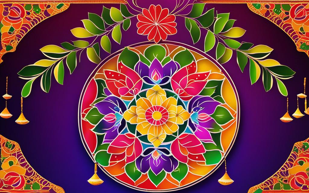 new year rangoli designs with dots