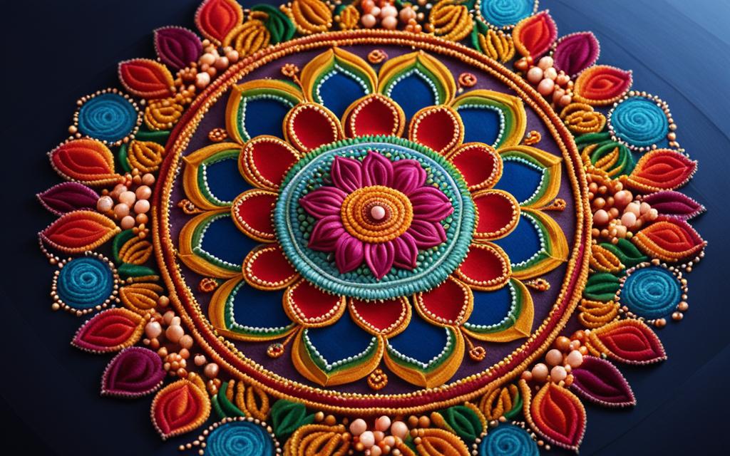Intricate and Detailed Rangoli Designs with Dots