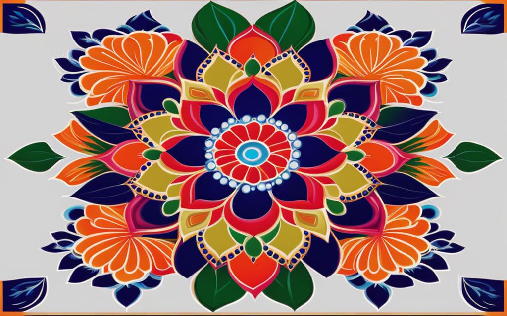 Traditional Rangoli Designs with Dots