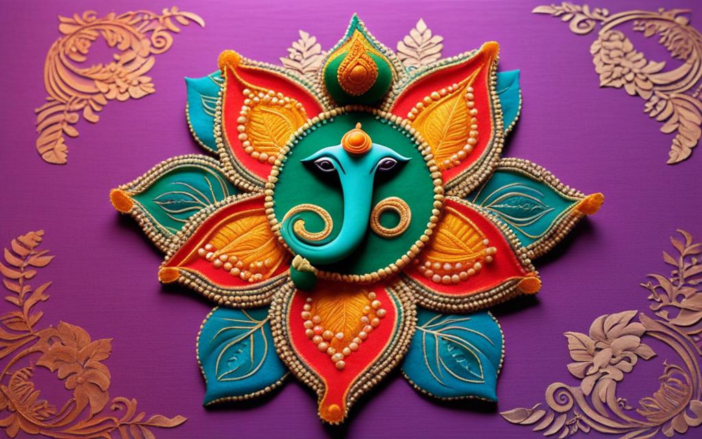 easy ganesh rangoli designs for diwali