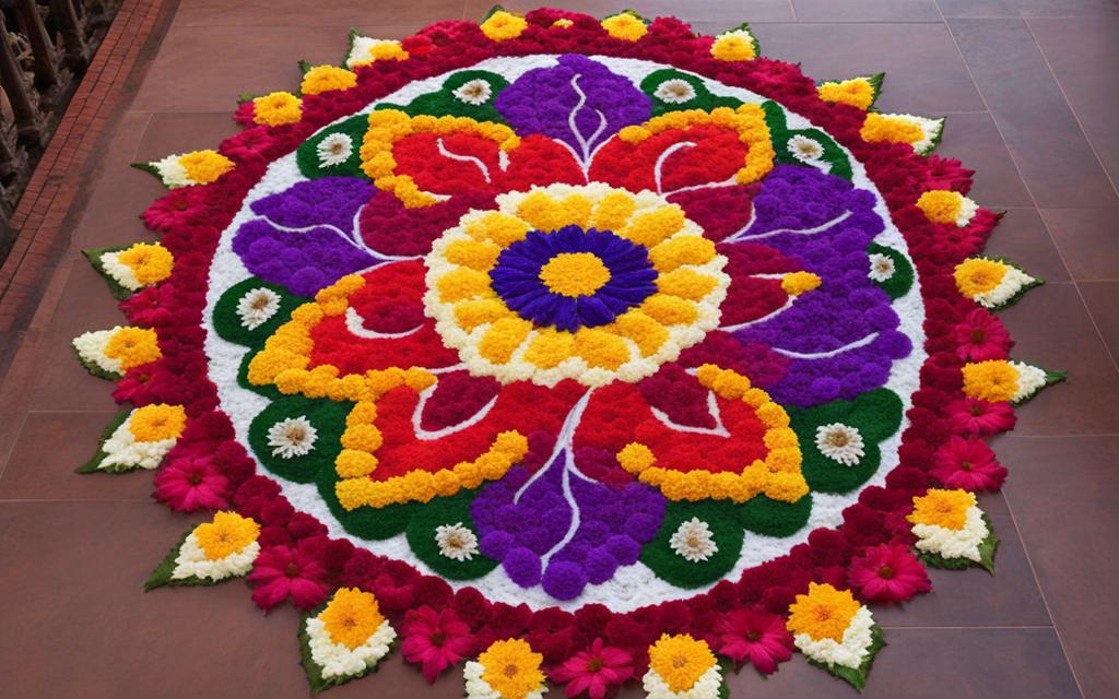 flower rangoli designs