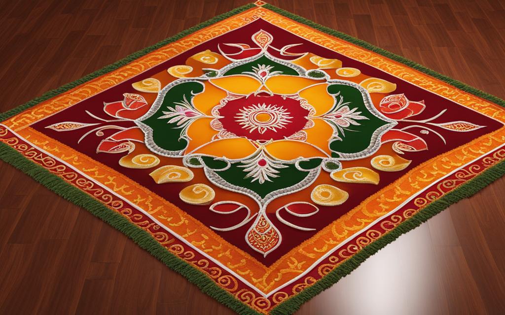 square rangoli designs for Diwali
