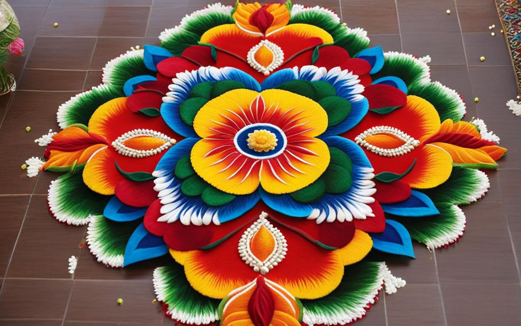 welcome rangoli design for diwali